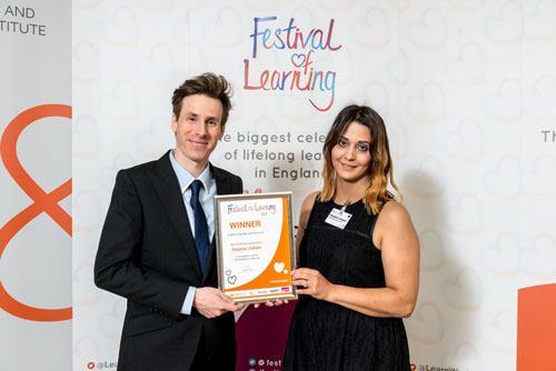 Sutton College student wins National Award