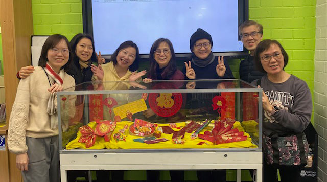 Some of our learners who helped to put together the Lunar New Year display